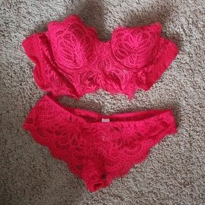 Victoria's Secret bra and cheeky panty set